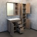 Тумба-умывальник COMFORTY «Марио-75» цвет дуб темный, с раковиной Quadro 75