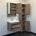 Тумба-умывальник COMFORTY «Никосия-60П» дуб темный с раковиной Fest 60 F01