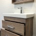 Тумба-умывальник COMFORTY «Никосия-60П» дуб темный с раковиной Fest 60 F01