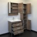 Тумба-умывальник COMFORTY «Никосия-70Н» дуб темный с раковиной COMO 70
