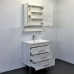 Тумба-умывальник COMFORTY «Никосия-70Н» цвет дуб белый, с раковиной COMO 70