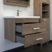 Тумба-умывальник COMFORTY «Никосия-70П» дуб темный с раковиной COMO 70