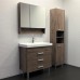 Тумба-умывальник COMFORTY «Никосия-80Н» цвет дуб темный, с раковиной Fest 80 F01