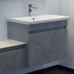 Тумба-умывальник COMFORTY «Осло-70ПД» цвет бетон светлый, с раковиной COMO 70