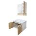 Тумба-умывальник COMFORTY «Рига-70», дуб сонома с раковиной COMFORTY 9335-70