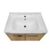 Тумба-умывальник COMFORTY «Рига-70», дуб сонома с раковиной COMFORTY 9335-70
