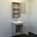 Тумба-умывальник COMFORTY «Вена-45» цвет дуб дымчатый, с раковиной Адриана 45