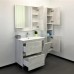Тумба-умывальник COMFORTY «Верона-90», дуб белый с раковиной Quadro 90