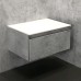 Тумба подвесная Comforty Осло 60, цвет белый/бетон светлый