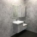 Тумба подвесная Comforty Осло 60, цвет белый/бетон светлый