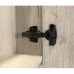 Зеркало шкаф Comforty Бонн 75 для ванной комнаты, цвет графит/дуб дымчатый