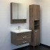 Зеркало шкаф Comforty Никосия 70 для ванной комнаты, цвет дуб тёмный