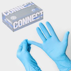 Перчатки нитриловые Nitrile, смотровые, нестерильные, размер XL, 200 шт/уп (100 пар), голубые