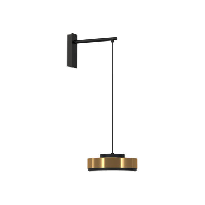 Настенный светильник Contardi Discus AP S black//brass