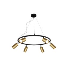 Подвесная люстра Crystal Lux CLT 015C6 D600 BL-GO
