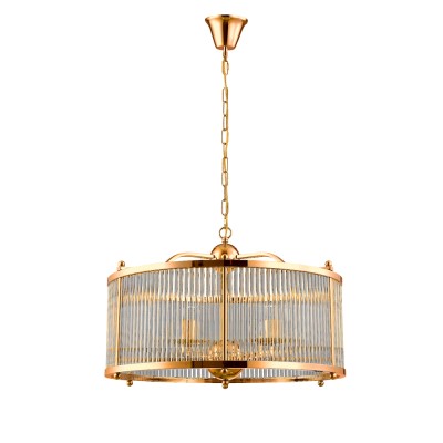 Подвесная люстра Crystal Lux Tadeo TADEO SP6 D600 GOLD/TRANSPARENTE