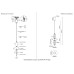 Подвесной светильник Crystal Lux QUASAR SP14W LED TRANSPARENT