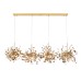 Подвесная люстра Crystal Lux GARDEN SP3х4 L1600 GOLD