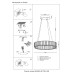 Подвесная люстра Crystal Lux MUSIKA SP70W LED CHROME