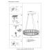 Подвесная люстра Crystal Lux MUSIKA SP50W LED CHROME