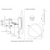 Настенный светильник Crystal Lux BILBAO AP12W LED D500 WHITE