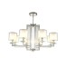 Подвесная люстра Crystal Lux Nicolas NICOLAS SP-PL8 NICKEL/WHITE