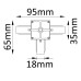 Соединитель T-образный (однофазный) Crystal Lux CLT 0.211 CLT 0.211 03 WH