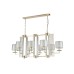 Подвесная люстра Crystal Lux Nicolas NICOLAS SP8 L1000 GOLD/WHITE