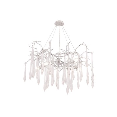 Подвесная люстра Crystal Lux REINA SP8 D1000 SILVER PATINA
