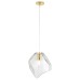 Подвесной светильник Crystal Lux NUESTRO SP1 GOLD/TRANSPARENT