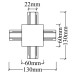 Соединитель X-образный (однофазный) Crystal Lux CLT 0.2211 CLT 0.2211 04 WH