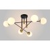 Потолочная люстра Crystal Lux Fidel FIDEL PL6 BLACK