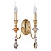 Бра Crystal Lux MERCEDES AP2 GOLD/COLOR