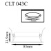 Встраиваемый светильник Crystal Lux CLT 043C BL