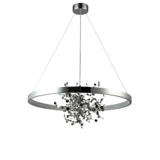 Подвесная люстра Crystal Lux GARDEN SPLED+4 D800 CHROME