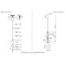 Подвесной светильник Crystal Lux QUASAR SP10W LED AMBER