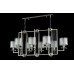 Подвесная люстра Crystal Lux Nicolas NICOLAS SP8 L1000 NICKEL/WHITE