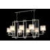 Подвесная люстра Crystal Lux Nicolas NICOLAS SP8 L1000 NICKEL/WHITE