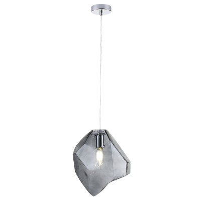 Подвесной светильник Crystal Lux NUESTRO SP1 CHROME/SMOKE