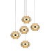 Подвесной светильник Delight Collection MD22030002 MD22030002-5A gold/champagne