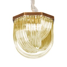 Подвесной светильник Delight Collection Murano Glass A001-400 L4 brass/amber