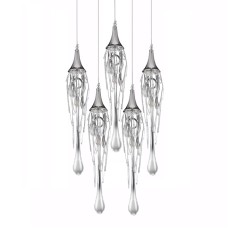 Подвесной светильник Delight Collection Goddess Tears P68009L-5/R chrome