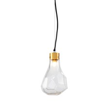 Подвесной светильник Delight Collection KR1197 KR1197P-1 brass/clear
