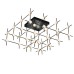 Потолочная люстра DeLight Collection Molecular MX18001067-36A black/gold
