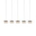 Подвесной светильник Delight Collection MD21020075 MD21020075-5B chrome