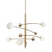 Люстра на штанге Delight Collection Globe Mobile 10215P/5 brass