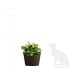 Кашпо Delight Collection CRATER EROSIA BROWN
