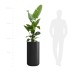 Кашпо Delight Collection TOPPER NERO
