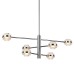 Люстра Delight Collection MX22030002-6A chrome/clear