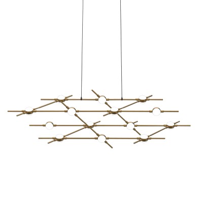 Люстра Delight Collection Molecular 14 black/gold